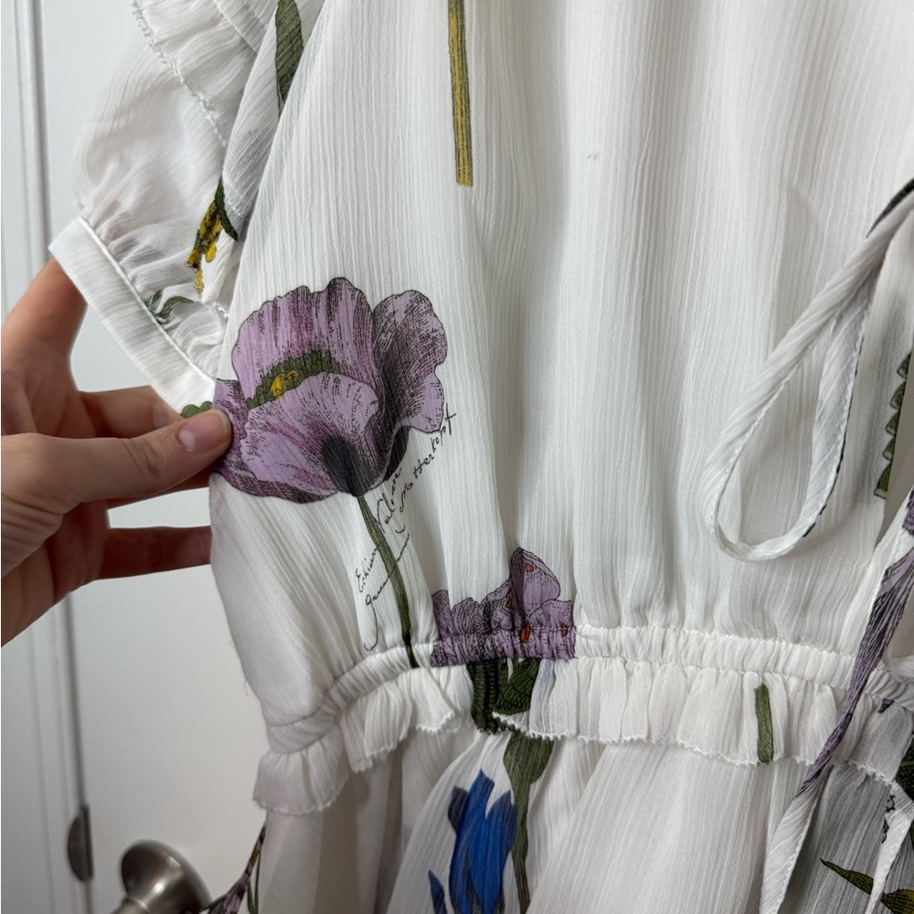 Ted Baker Jaliyaa White Floral Mini Dress - Picture 8 of 11